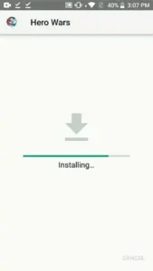 Step 2: Click INSTALL and wait for the process to complete