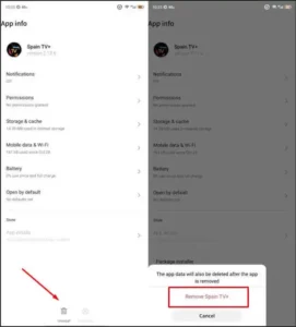 Steps to delete APK and OBB files